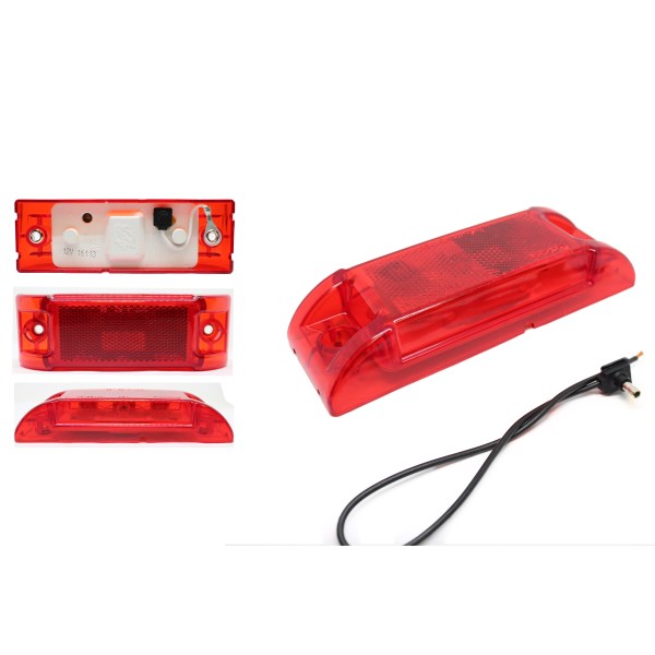 RED MARKER LIGHTS REFLECTIVE LENS 250