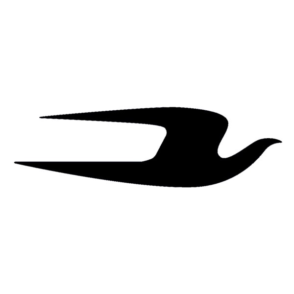"BLUE BIRD" STICKER RH BLACK