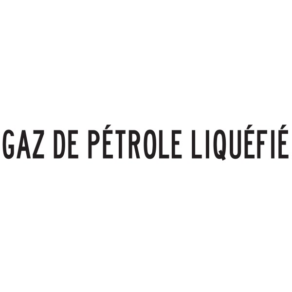 DECAL "GAZ DE PETROLE LIQUÉFIÉ"