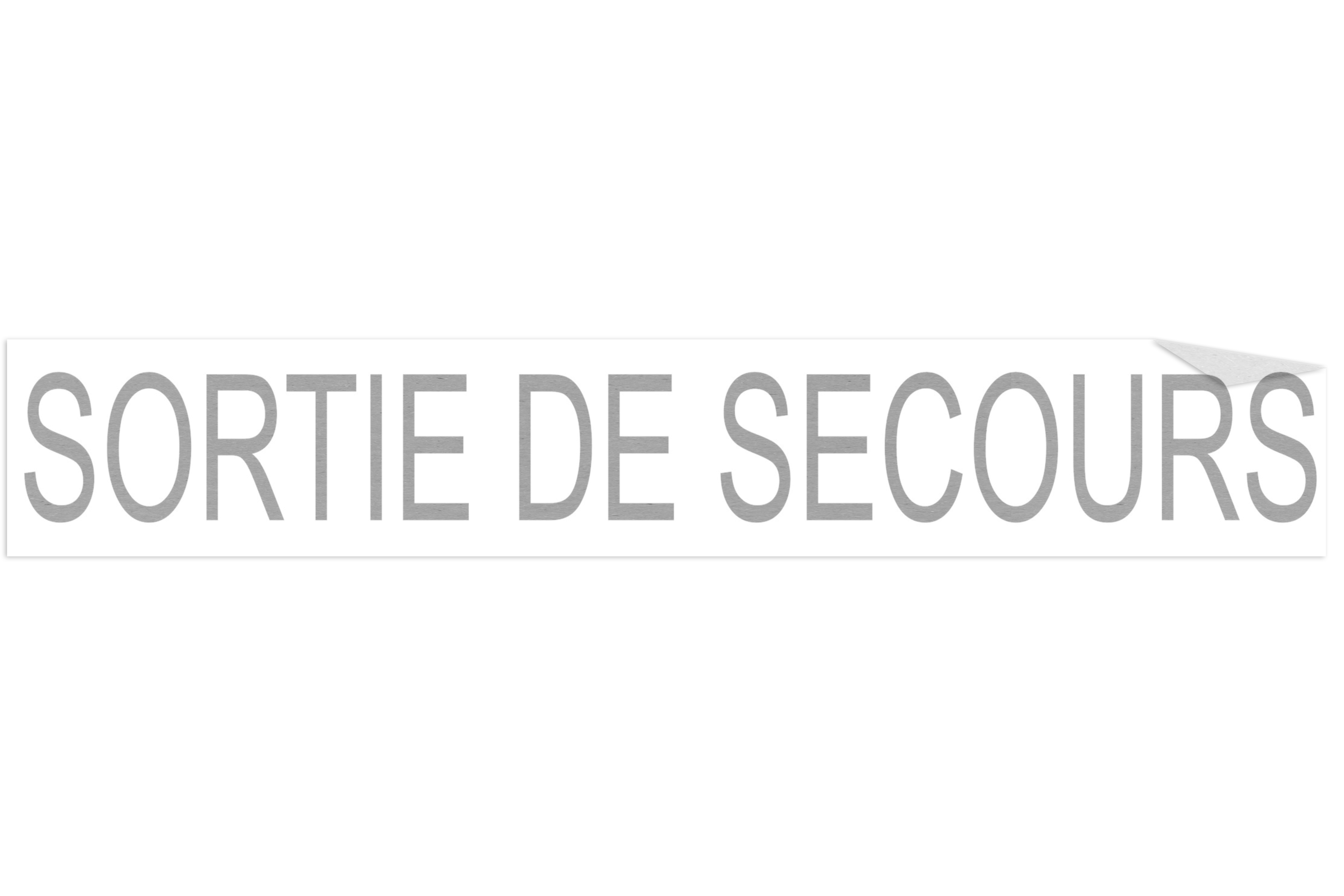 DECAL "SORTIE DE SECOURS" 2"
