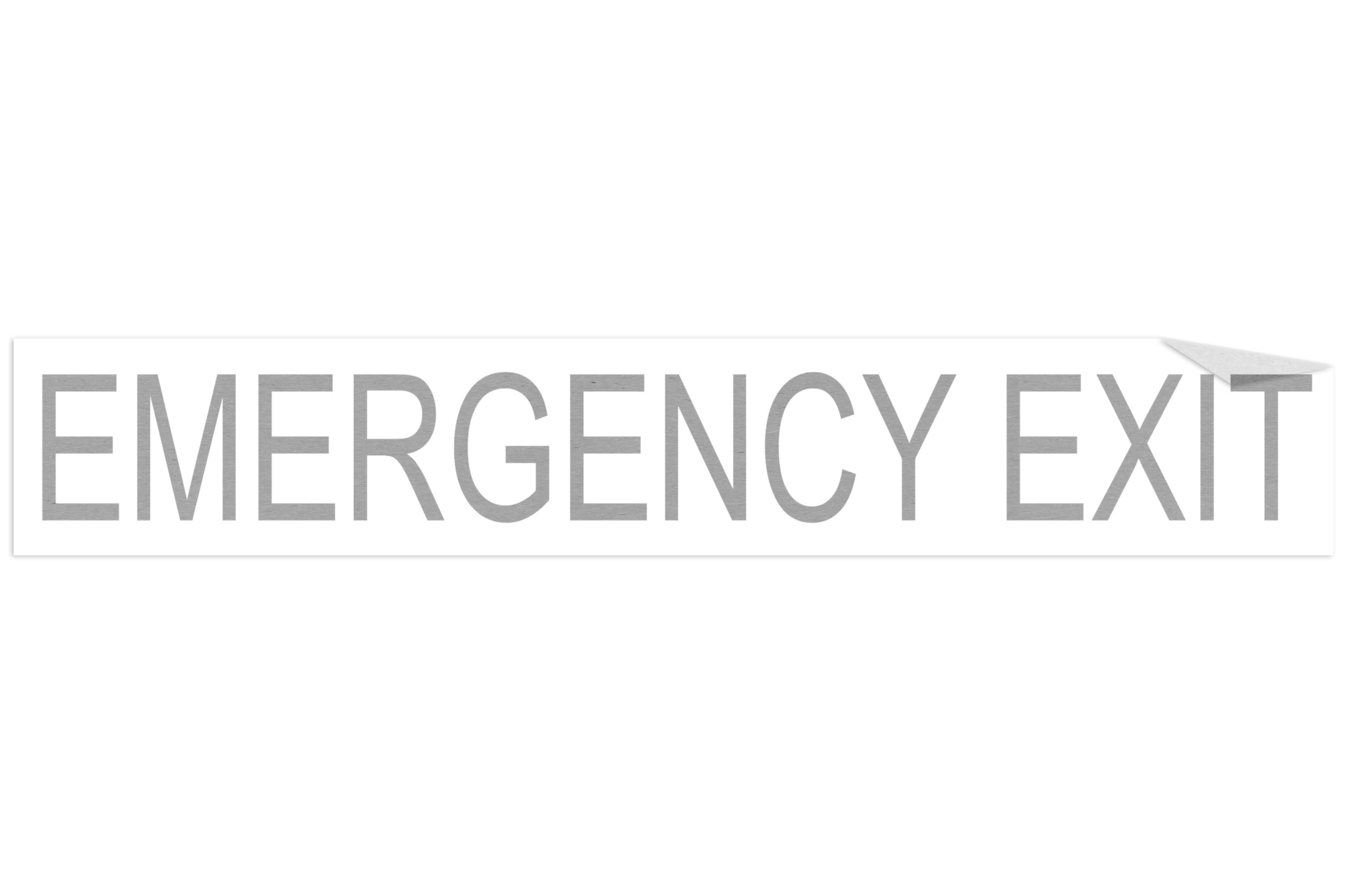 DECAL "EMERGENCY EXIT" 2"
