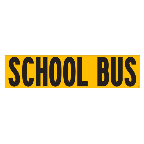 DECAL, SCHOOL BUS, YELLOW