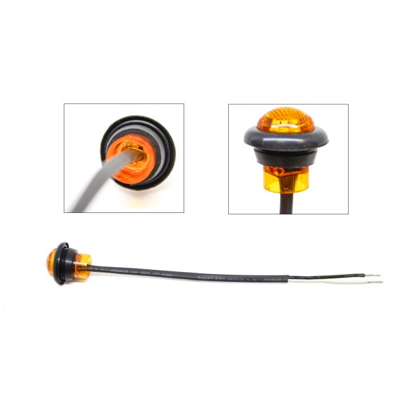 MARKER LIGHT AMBER LED/GROMMET