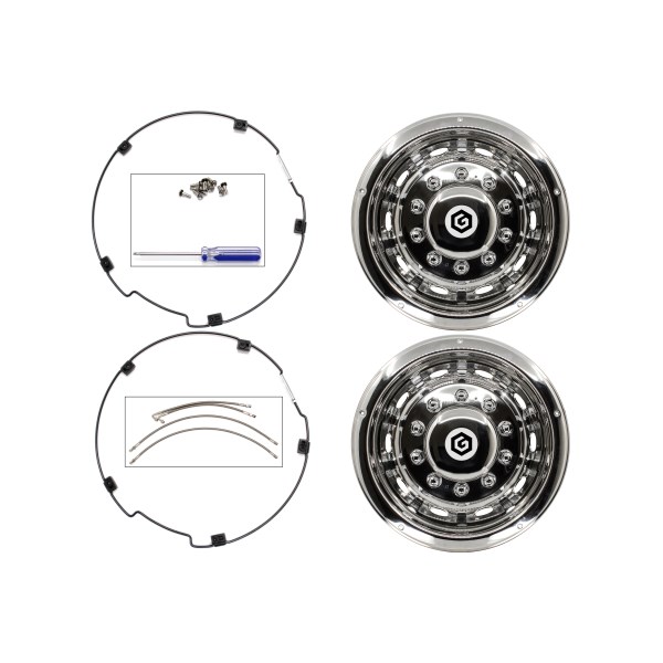 KIT REAR WHEEL COVER DEEP S/S 22.5