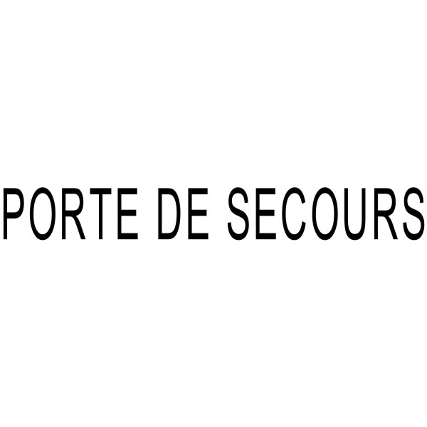 DECAL 2" "PORTE DE SECOURS"