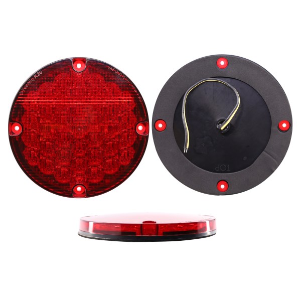 7" ROUND RED WARNING LIGHT