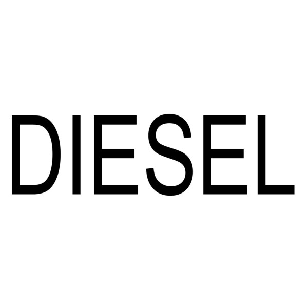 DECAL "DIESEL" VINYL 1" LETTERS