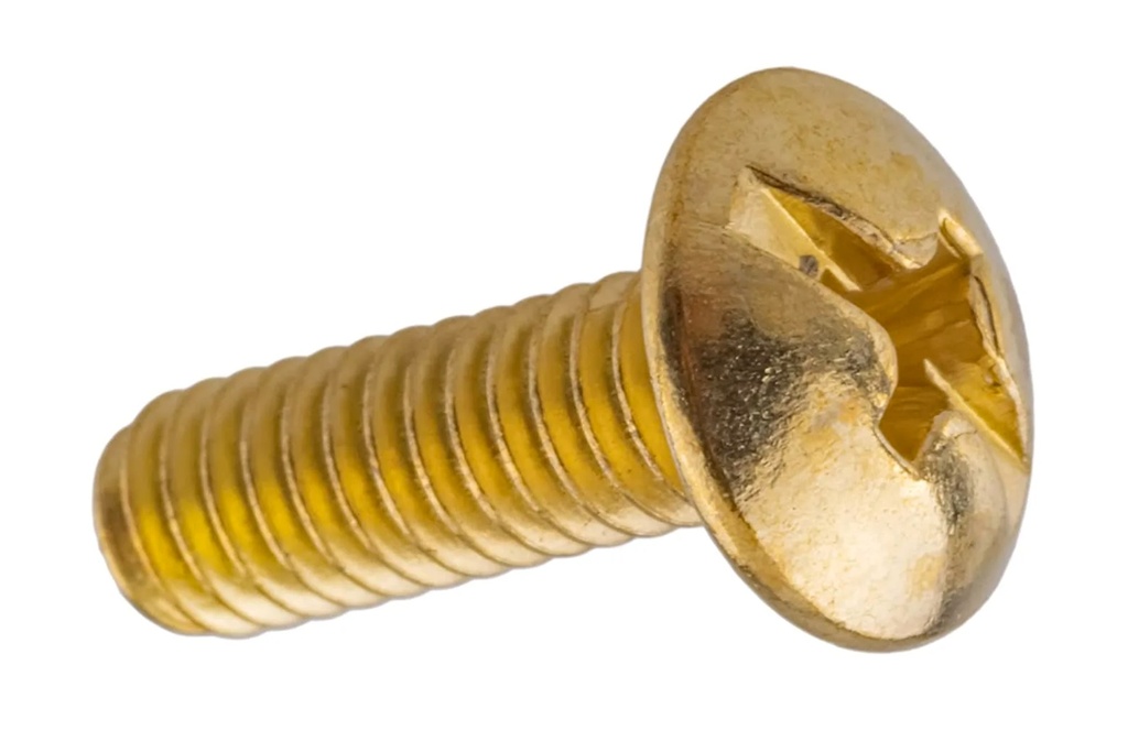 Screw,1/4-20X1,Ph1,Truss Hd,Yel Zndich