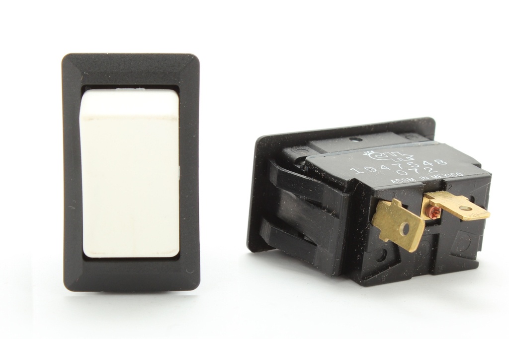Switch,Rocker,Spst,Off-Mom On,Wh Actuato