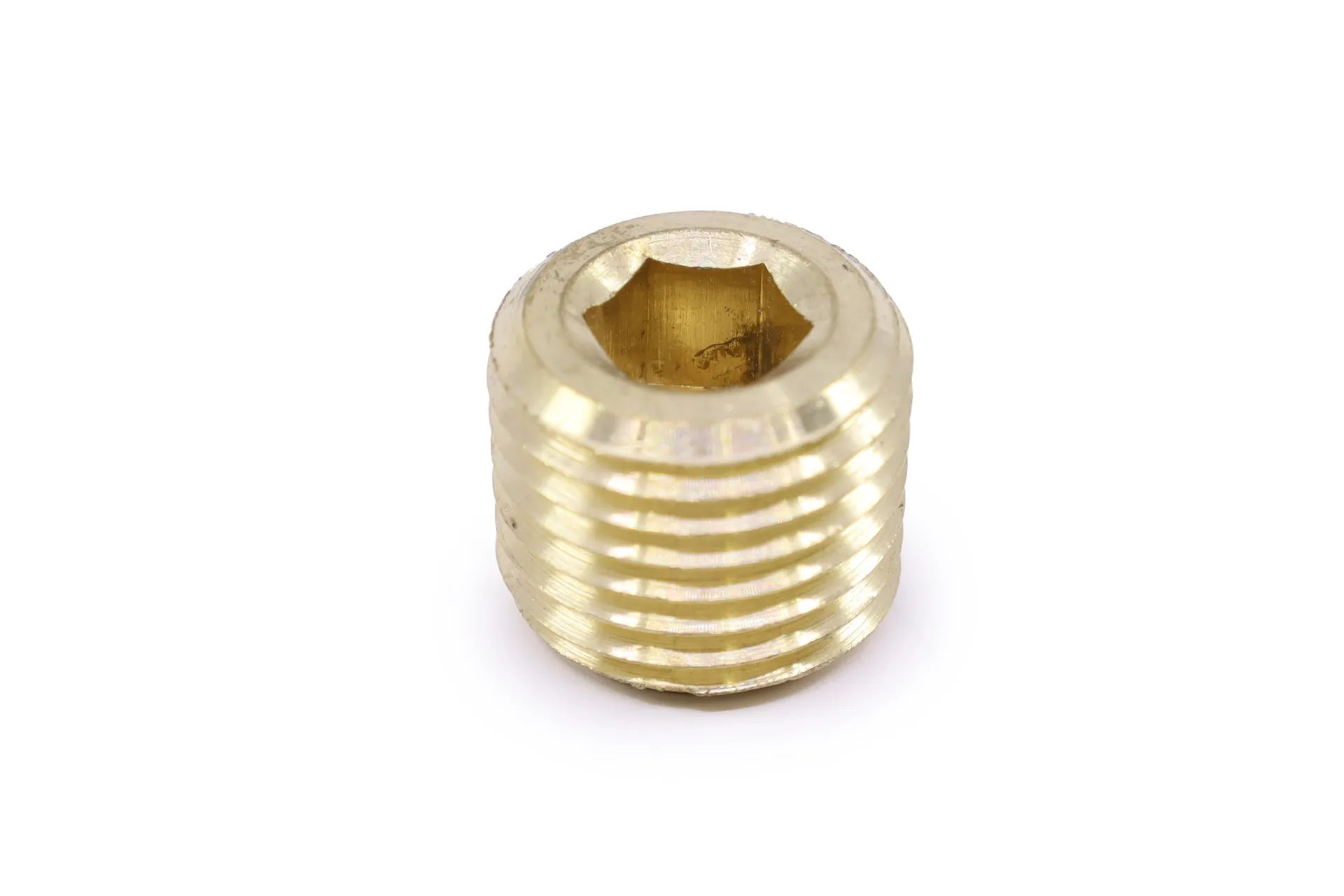 Connecteur Pipe,1/4,Allen Hex Hd,Brass