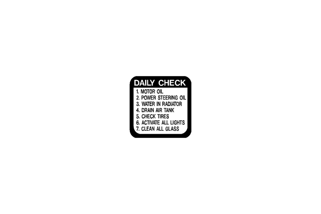 Decal Daily Check List