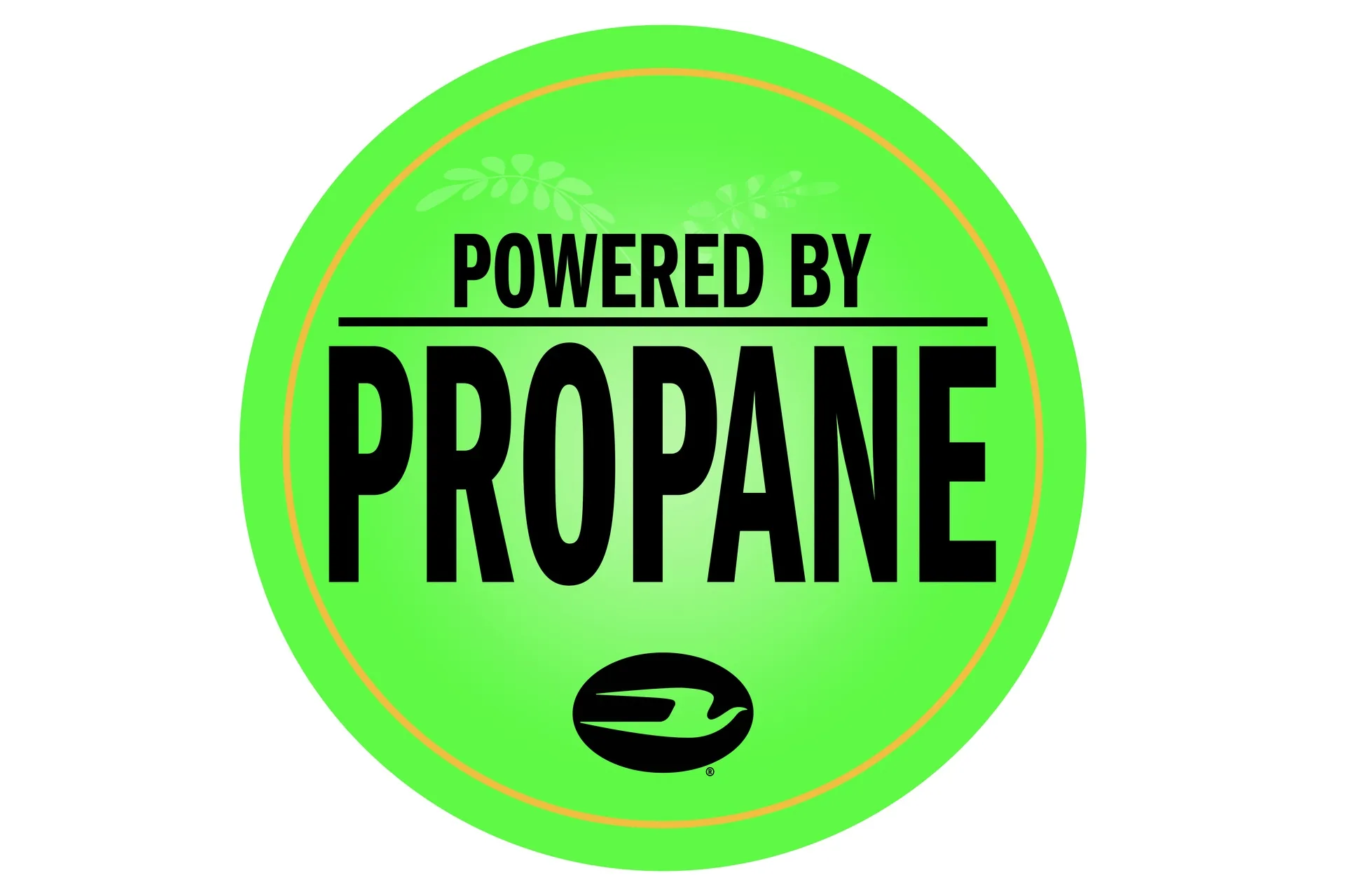 Sticker,Propane,Powered By, 6"