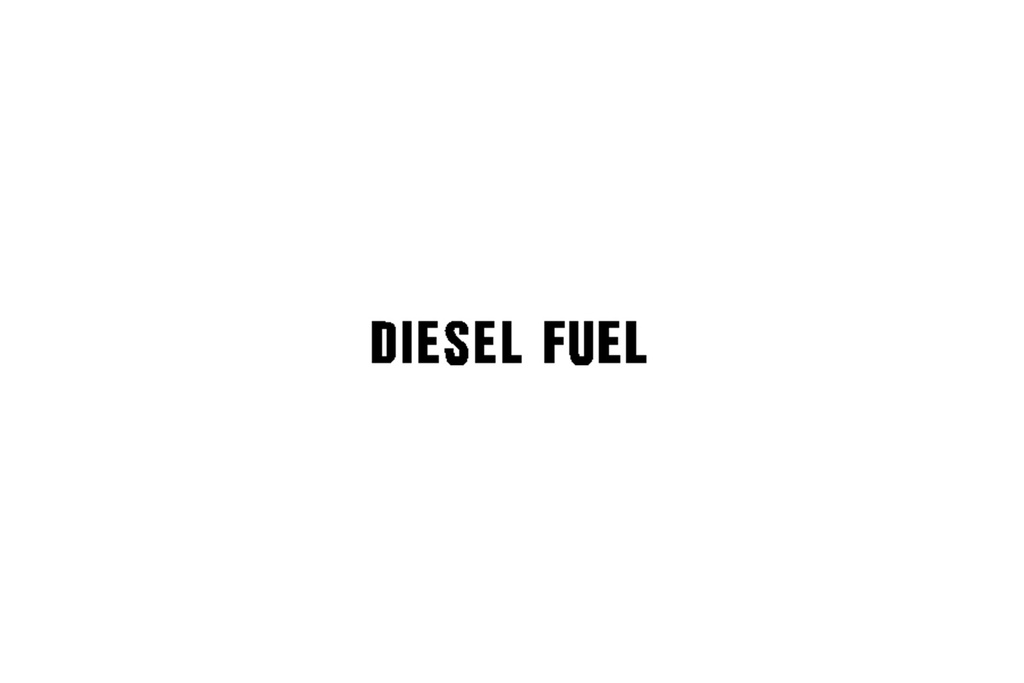 Diesel Fuel,Decal