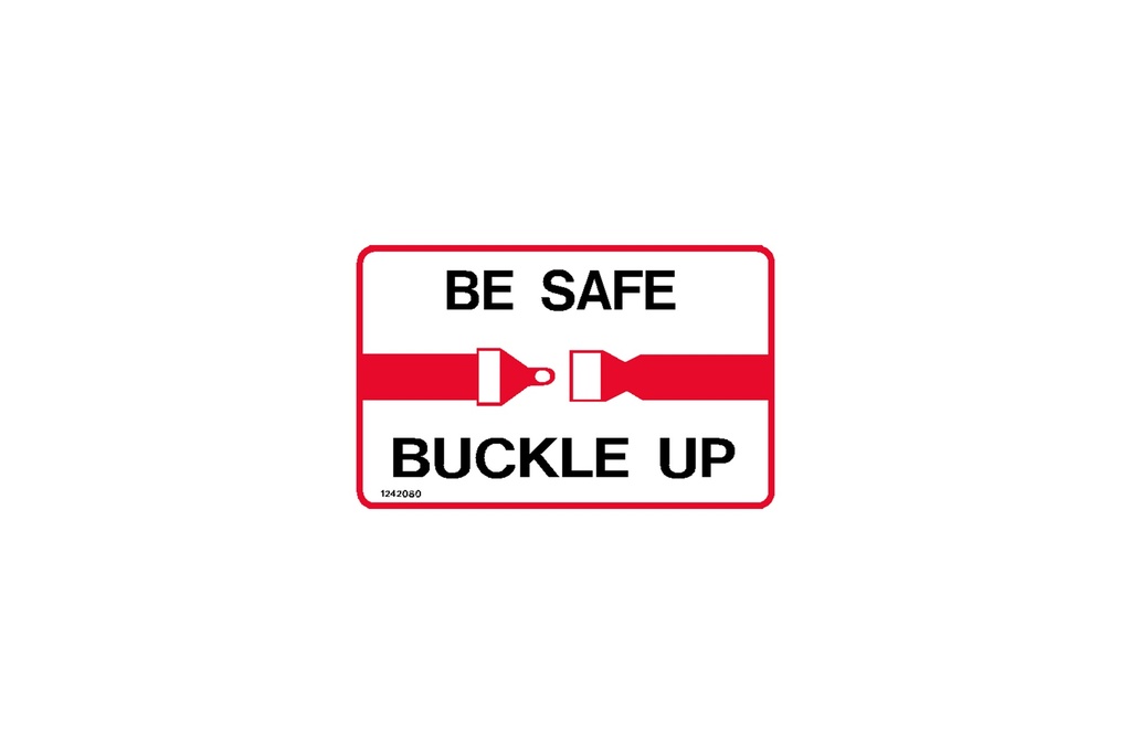 Decal, Be Safe, Buclke Up