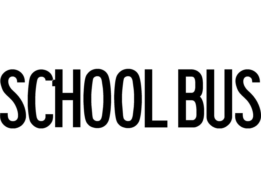 8X27 1/2 School Bus Decal Con.