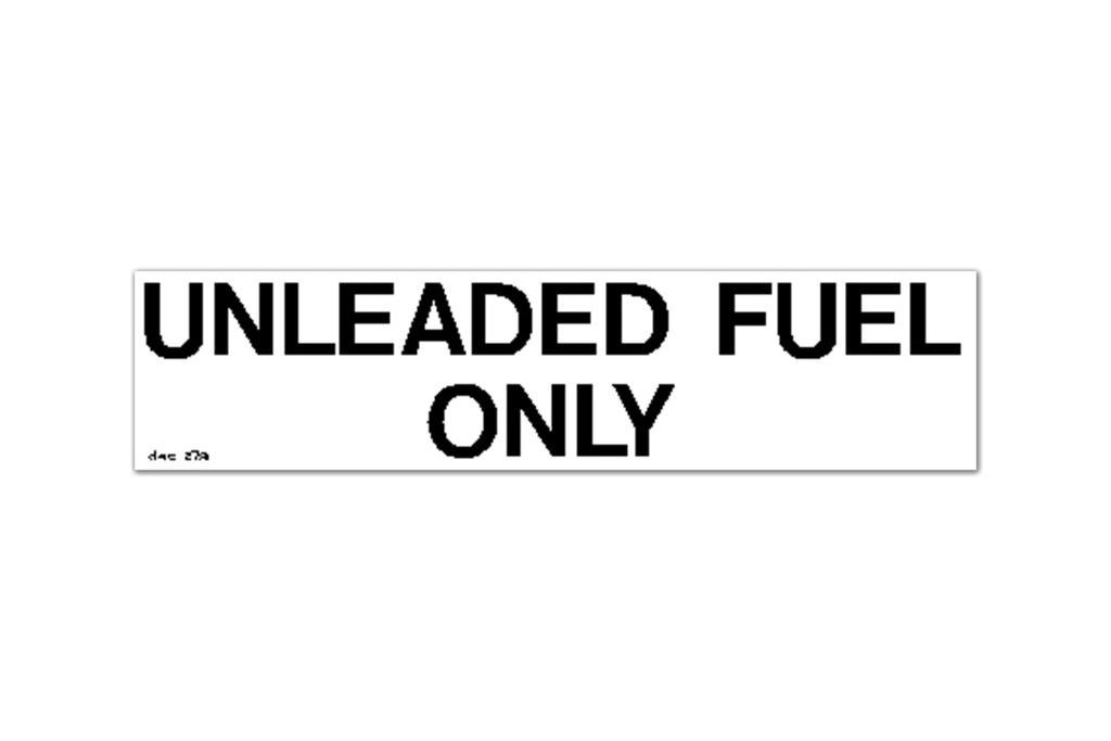 Unleaded Fuel 1/2X6