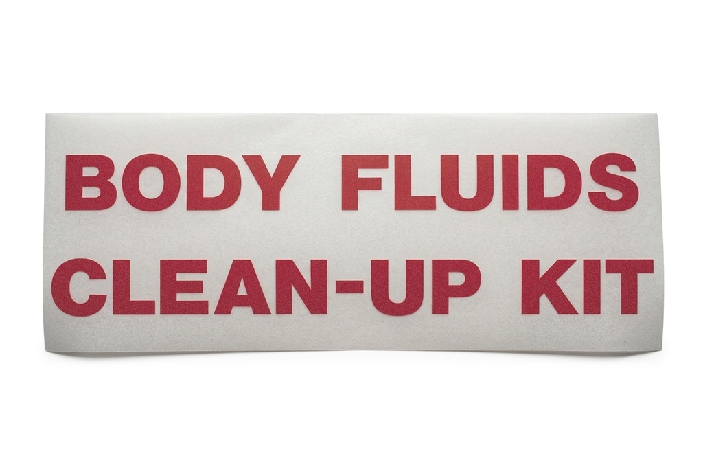 Decal,Body Fluid Kit