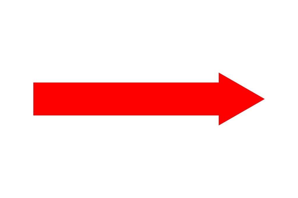 Red Straight Arrow,1.25x6,SB74