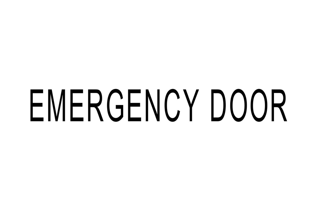 Em.Door 2"Blk (E)