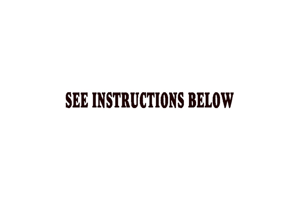 Decal,See Instr Below