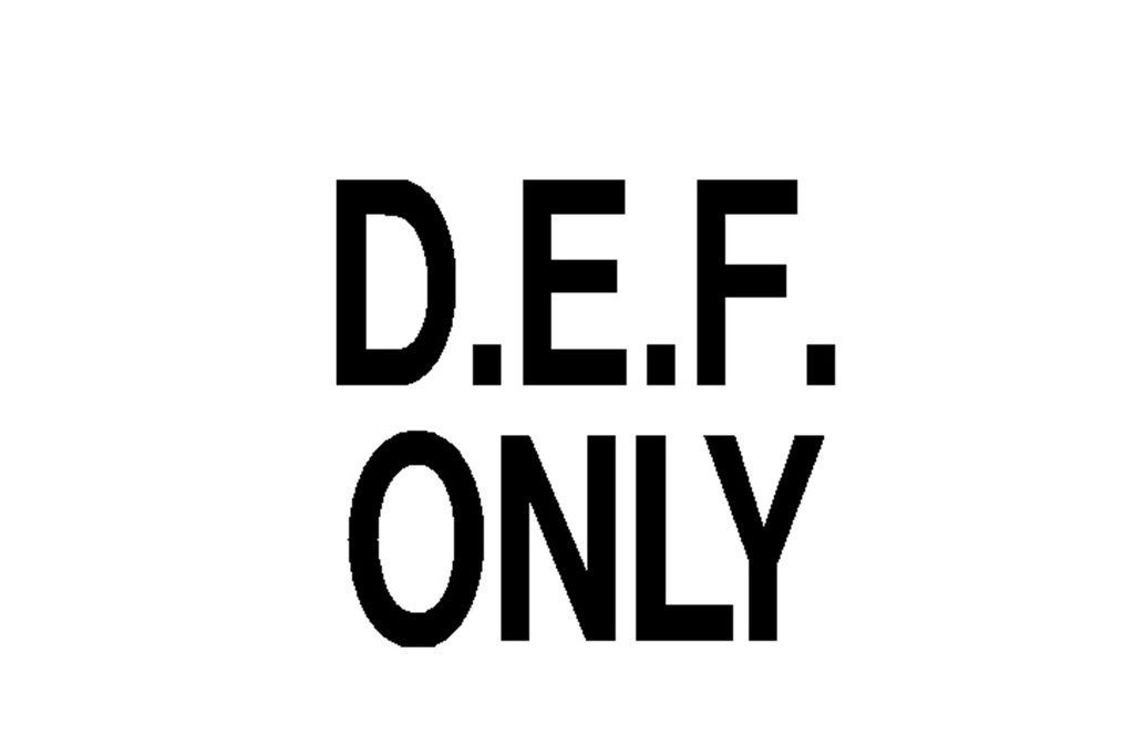 Decal,D.E.F. Only