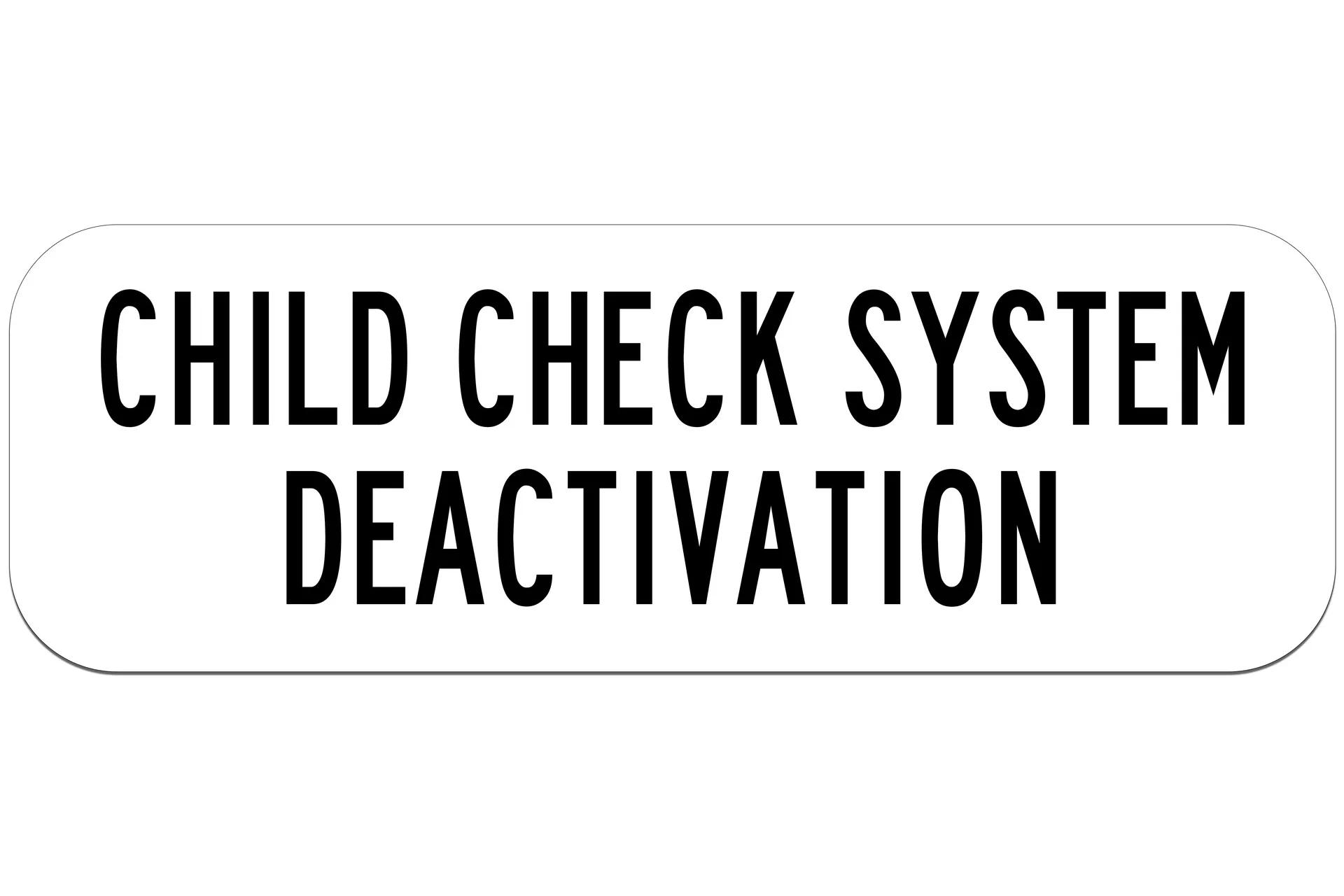 Sticker,Child Check
