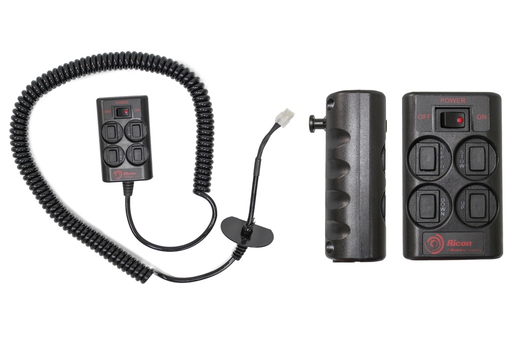 Remote,Coil Cord,12Ft,W/Push Button