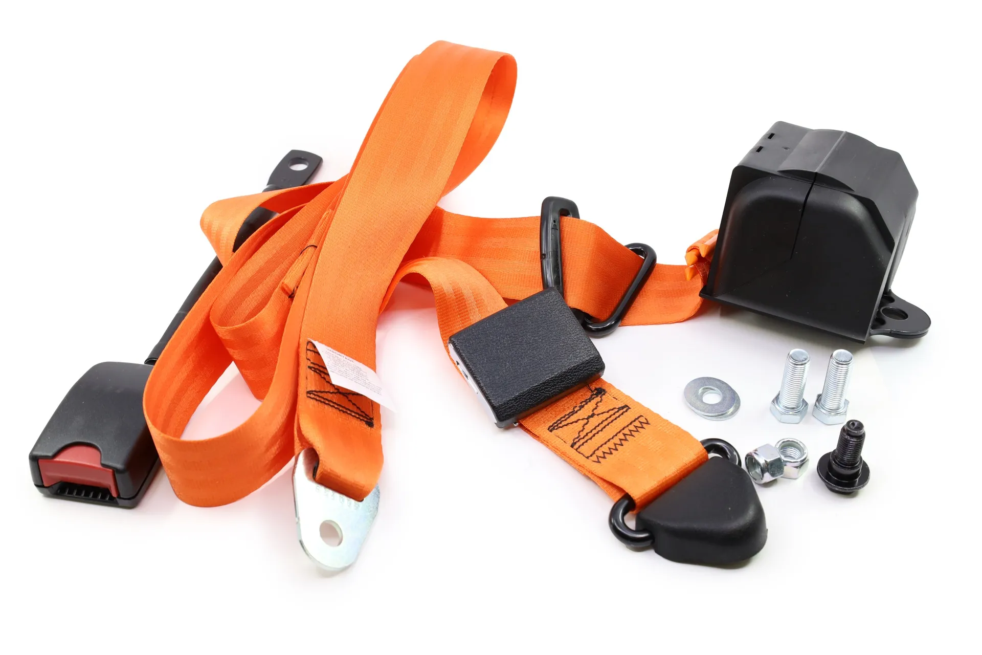 Ceinture 3 Points Chauffeur Orange Retra