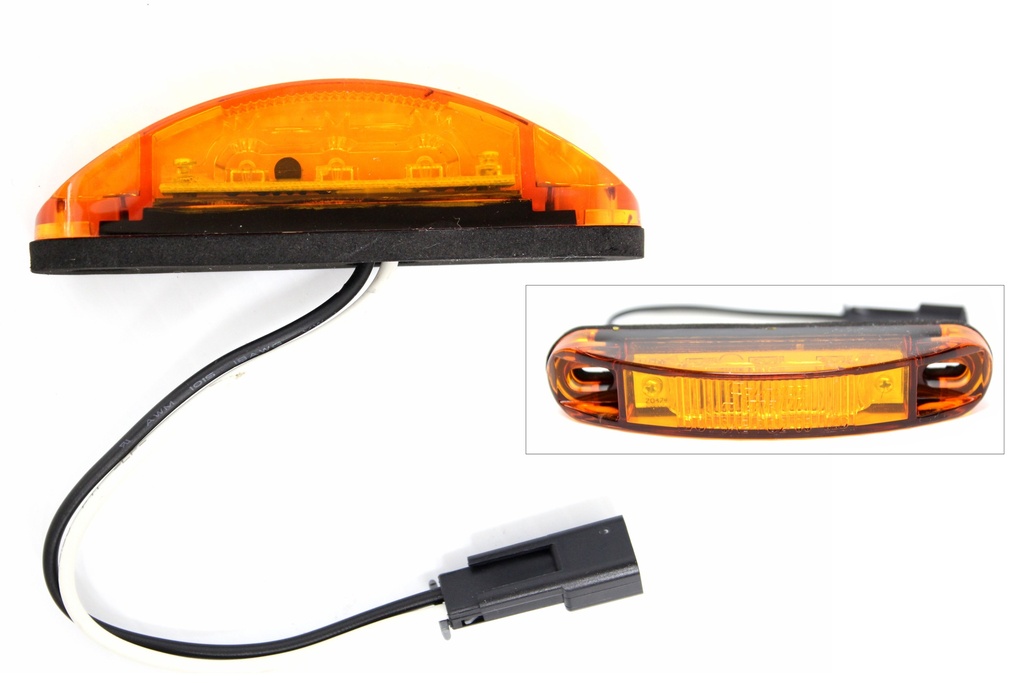 Light,Cl,Mkr,Amber,Led W/Ptail Con