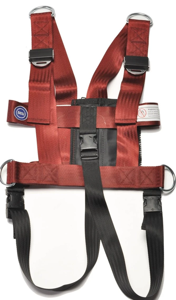 Vest, Medium, Adjustable, 30" to 36", W/Crotch Strap