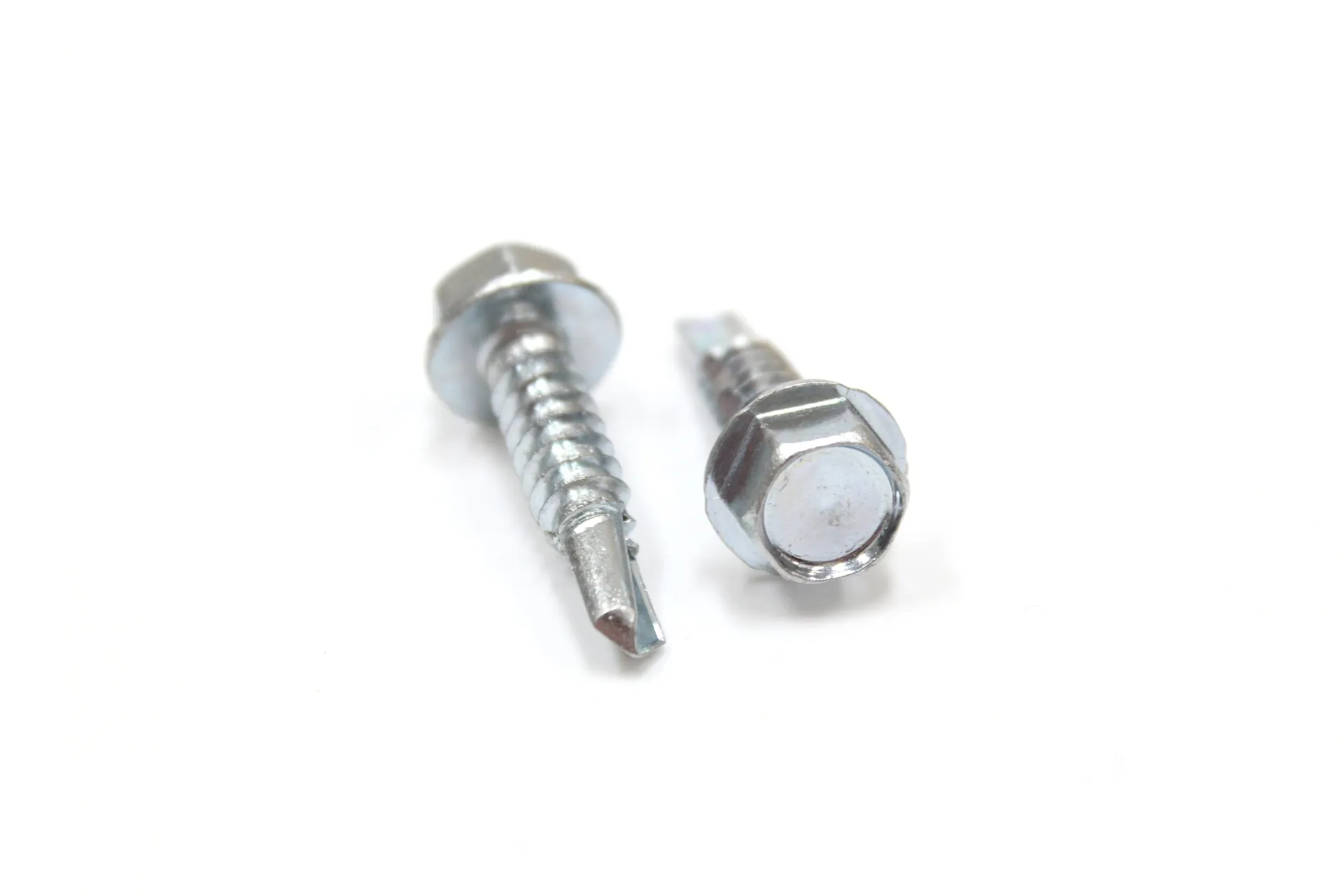 Screw, Self-Drilling, Hex, Zinc #14 X 1"