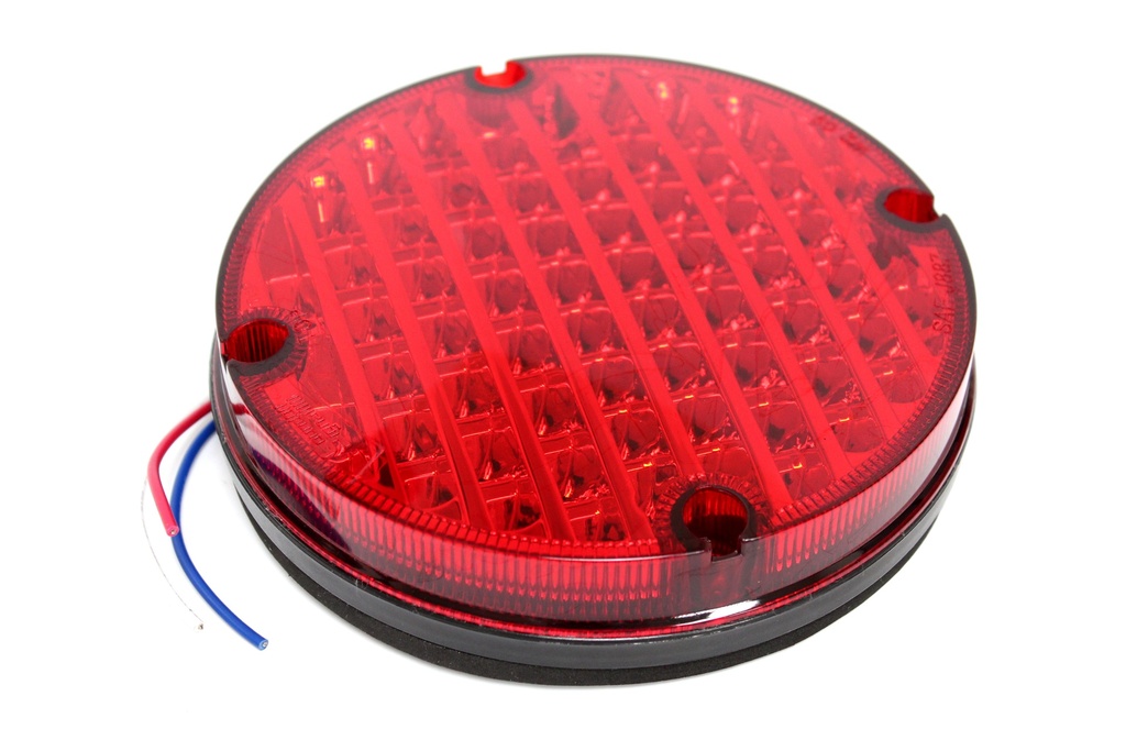 Light 7" Led Red W/Ground