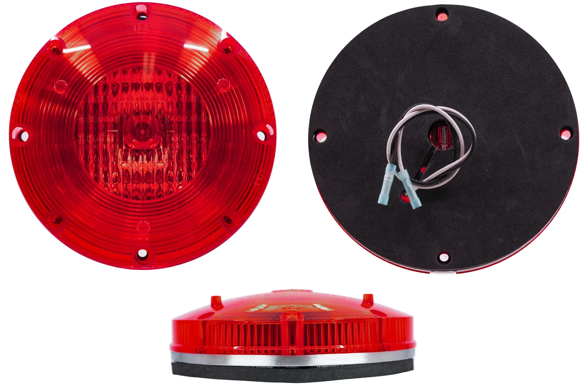 Warning Light,Red,Ss Back Plate