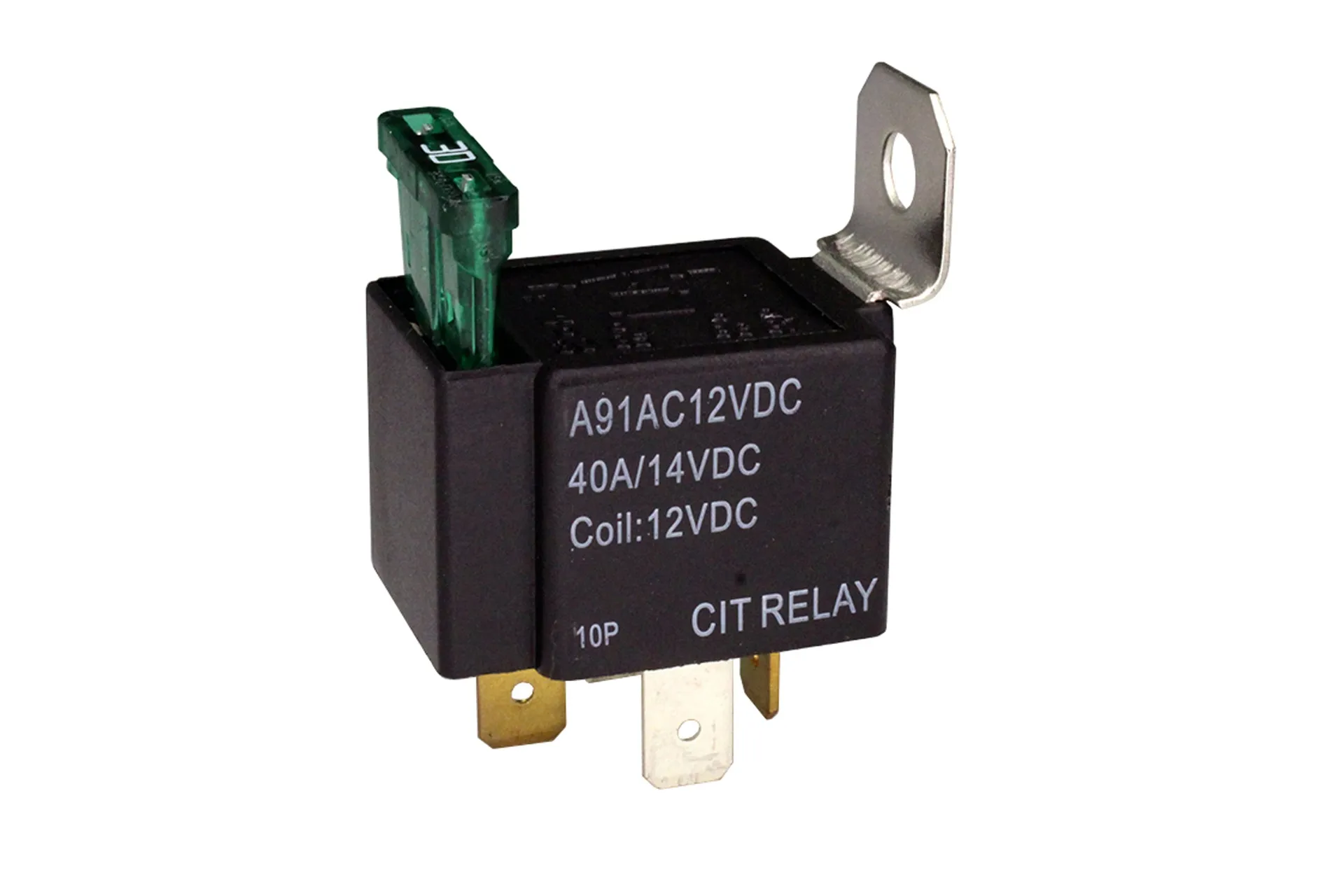 Relay,12V,40A,Mini,Spst W/Fuse Holder,Cit