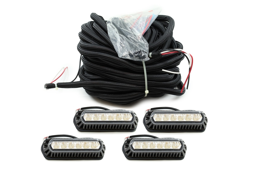 Auxiliary Warning Light Kit Red