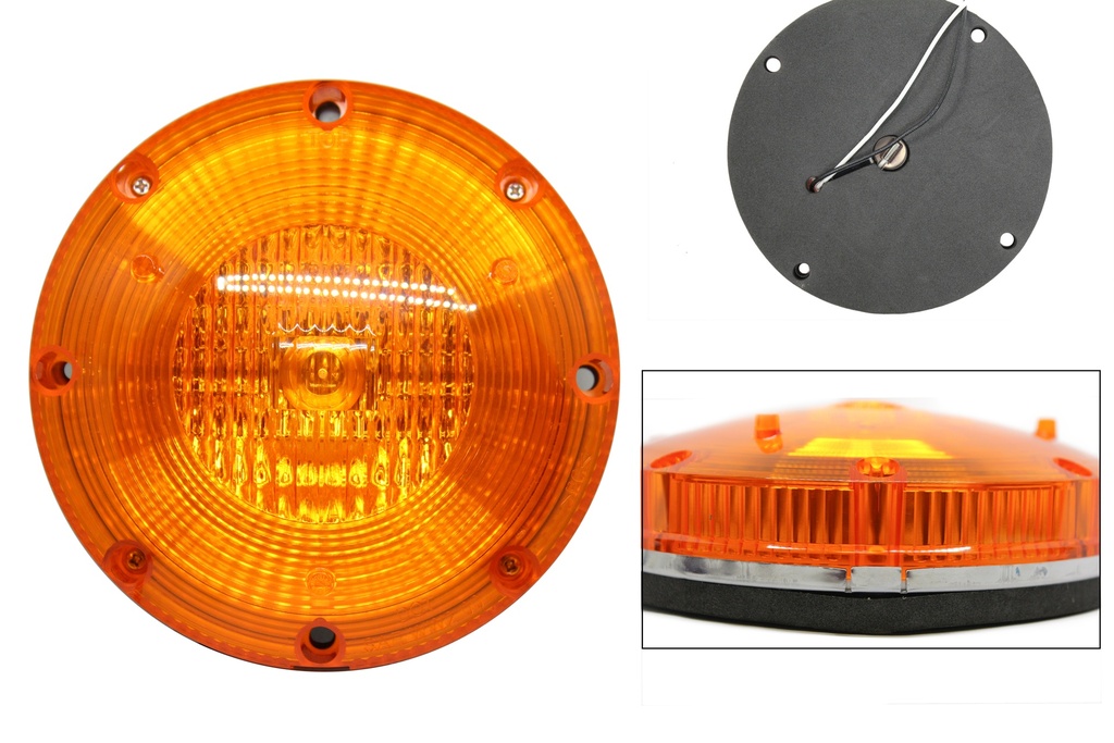 Warning Light Ss Back Plate Amber