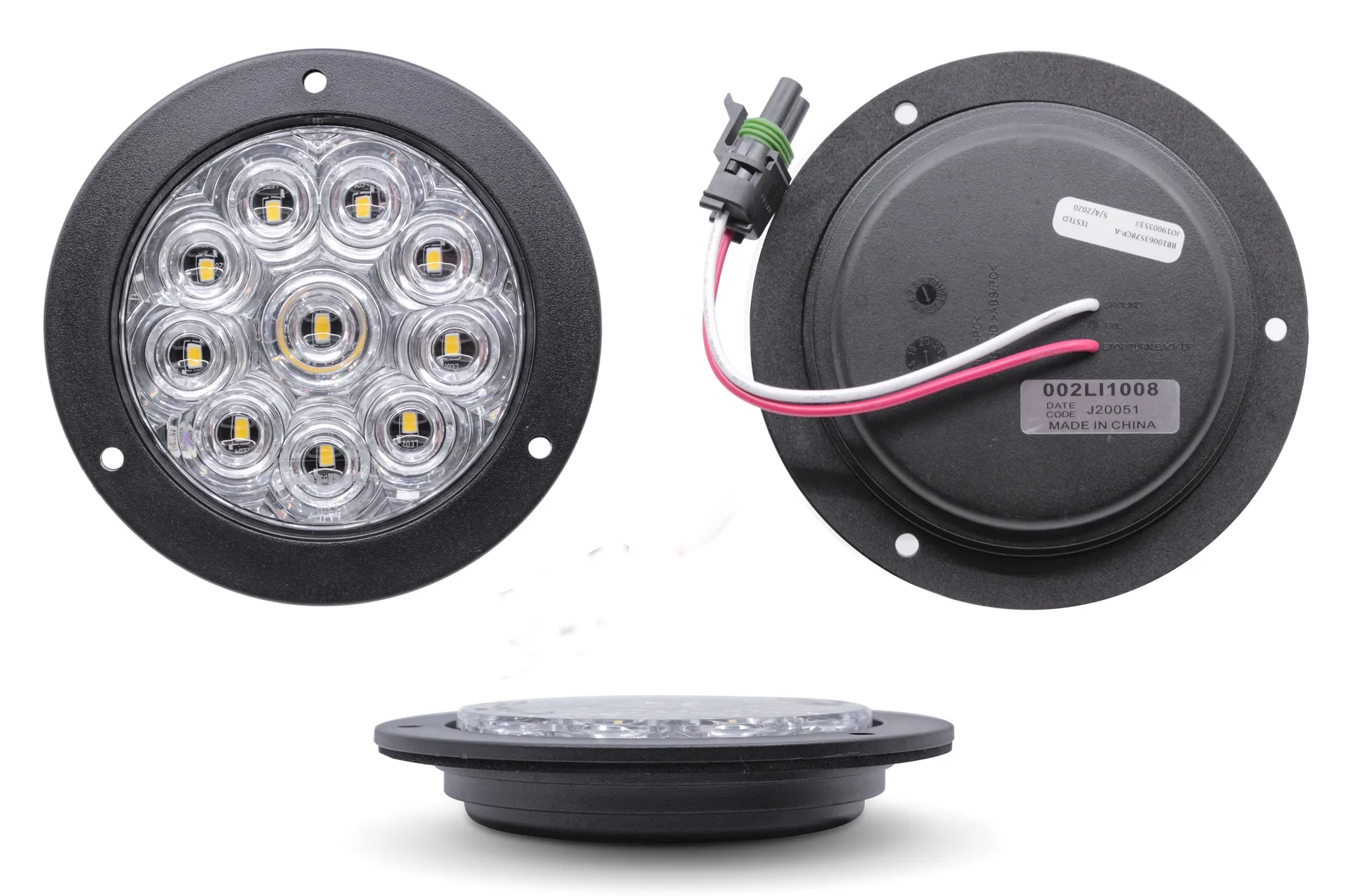 Light,Auxiliary,White,4In,Led,Flange Mnt
