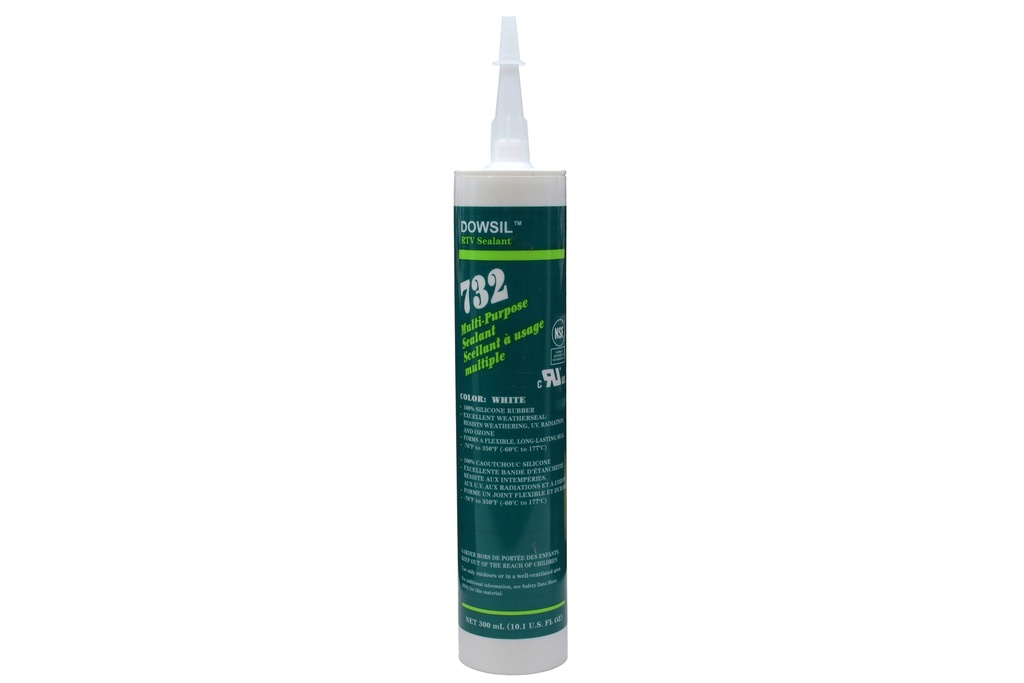 Caulk,White,732,10.1Oz   [M-12]
