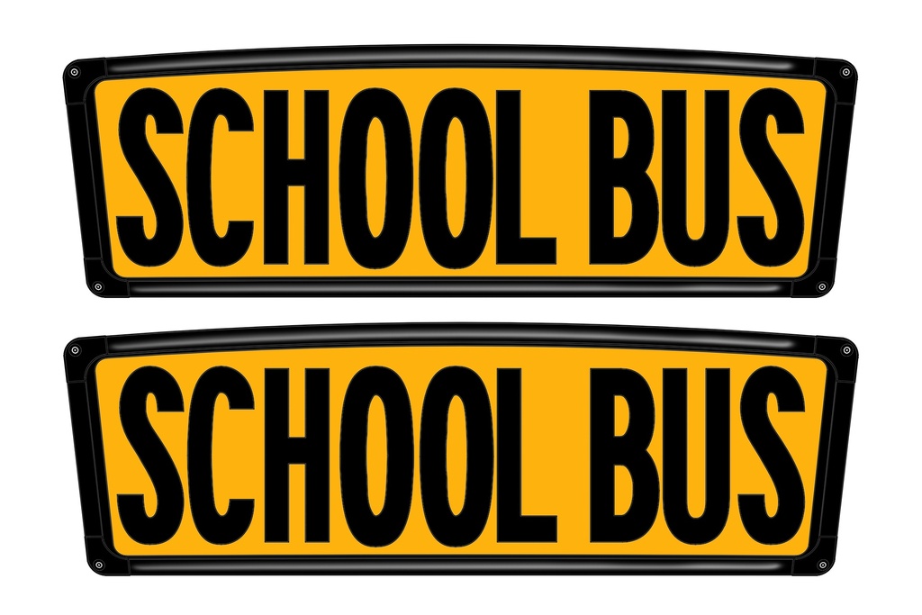 Illuminated School Bus Sign,2023 Design,No Wrg Harness