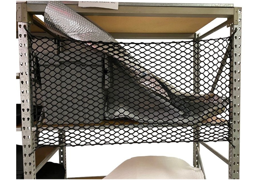 20X60 Stretch Net W/ Tacked Bungee & (12) "J" Hooks & Screws