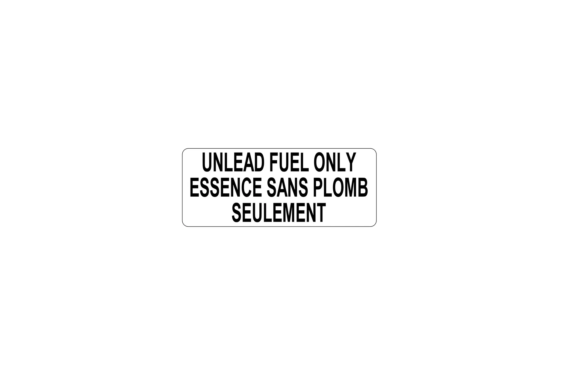 Sticker,"Gas Fuel Only"