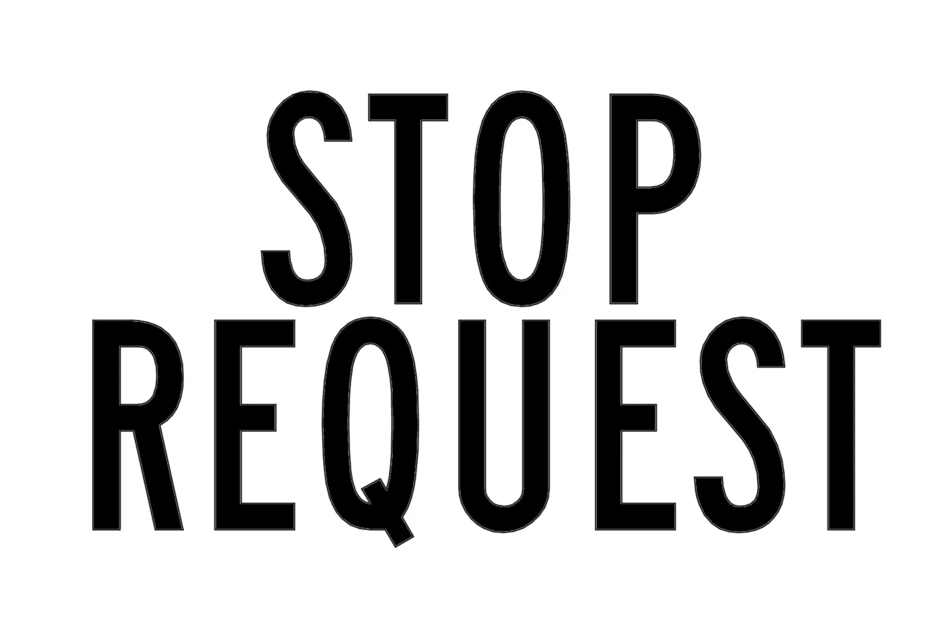 Decalque "Stop Request"