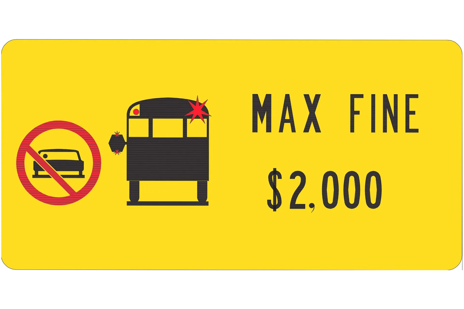 Sticker,"Max Fine $2000",English