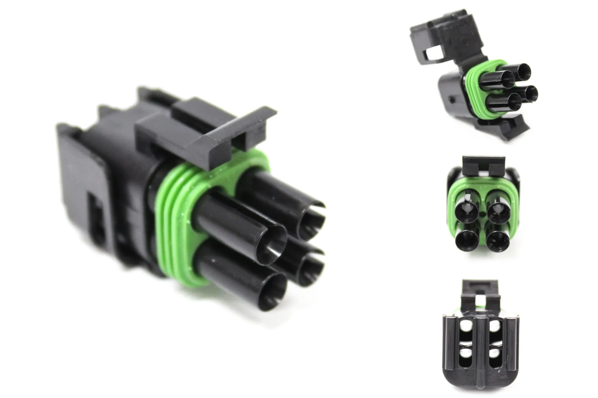 Connector 4-Way,Male Weather Pack
