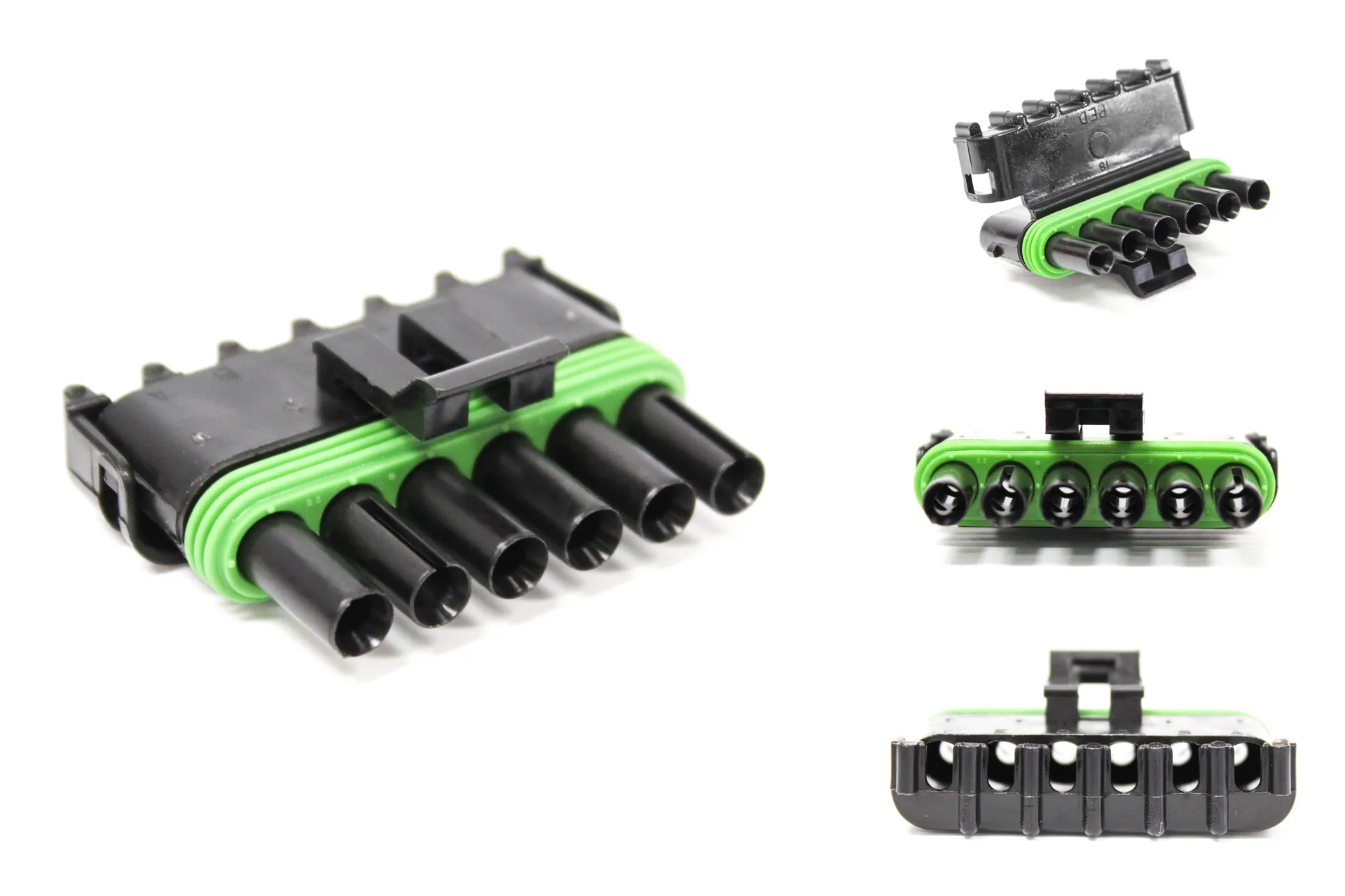Connector 6-Way,Male Weather Pack