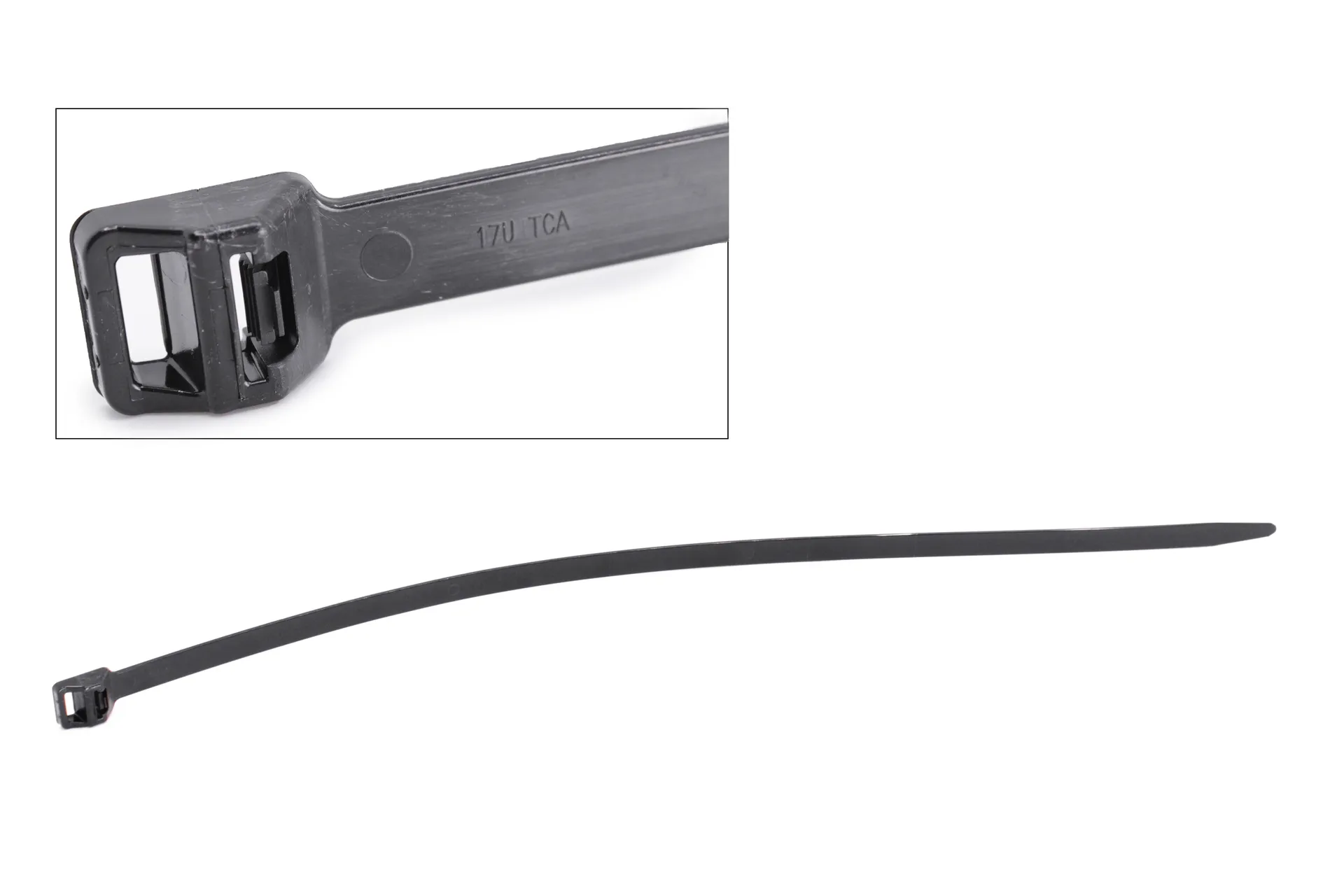 Attache De Nylon Noire 1/2 X 22.5 250Lbs