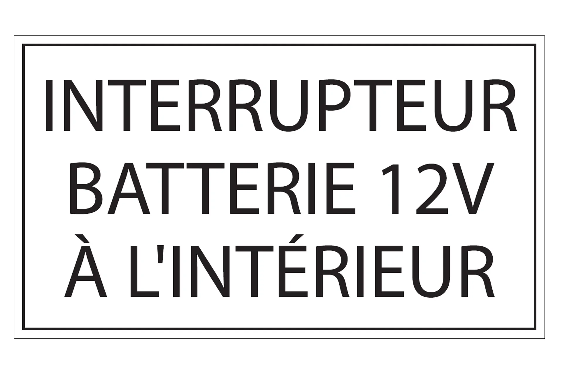 Sticker,"Interrupteur Batterie 12V"