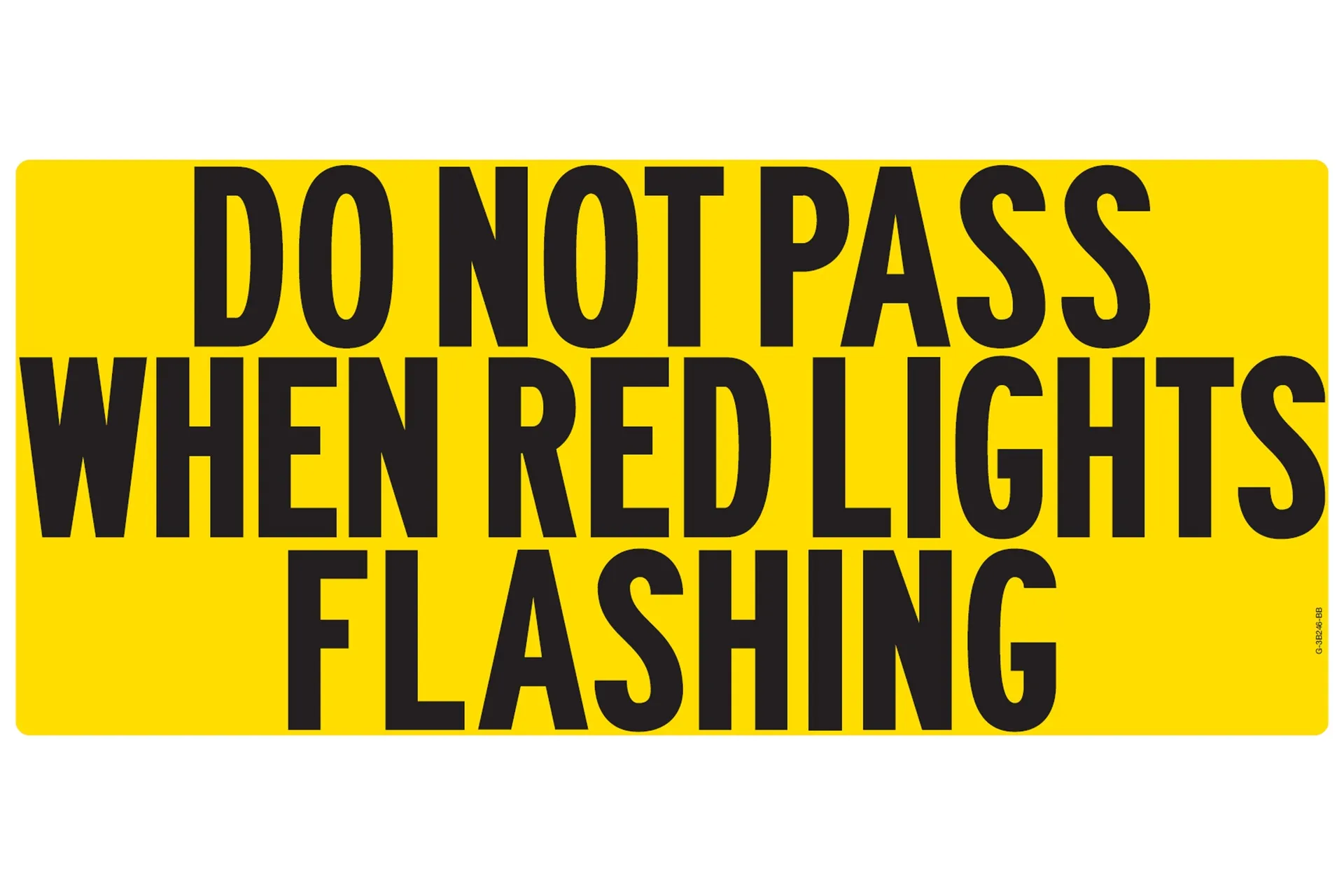 Sticker,"Dnp Red Lights"B246 Yellow/Blk