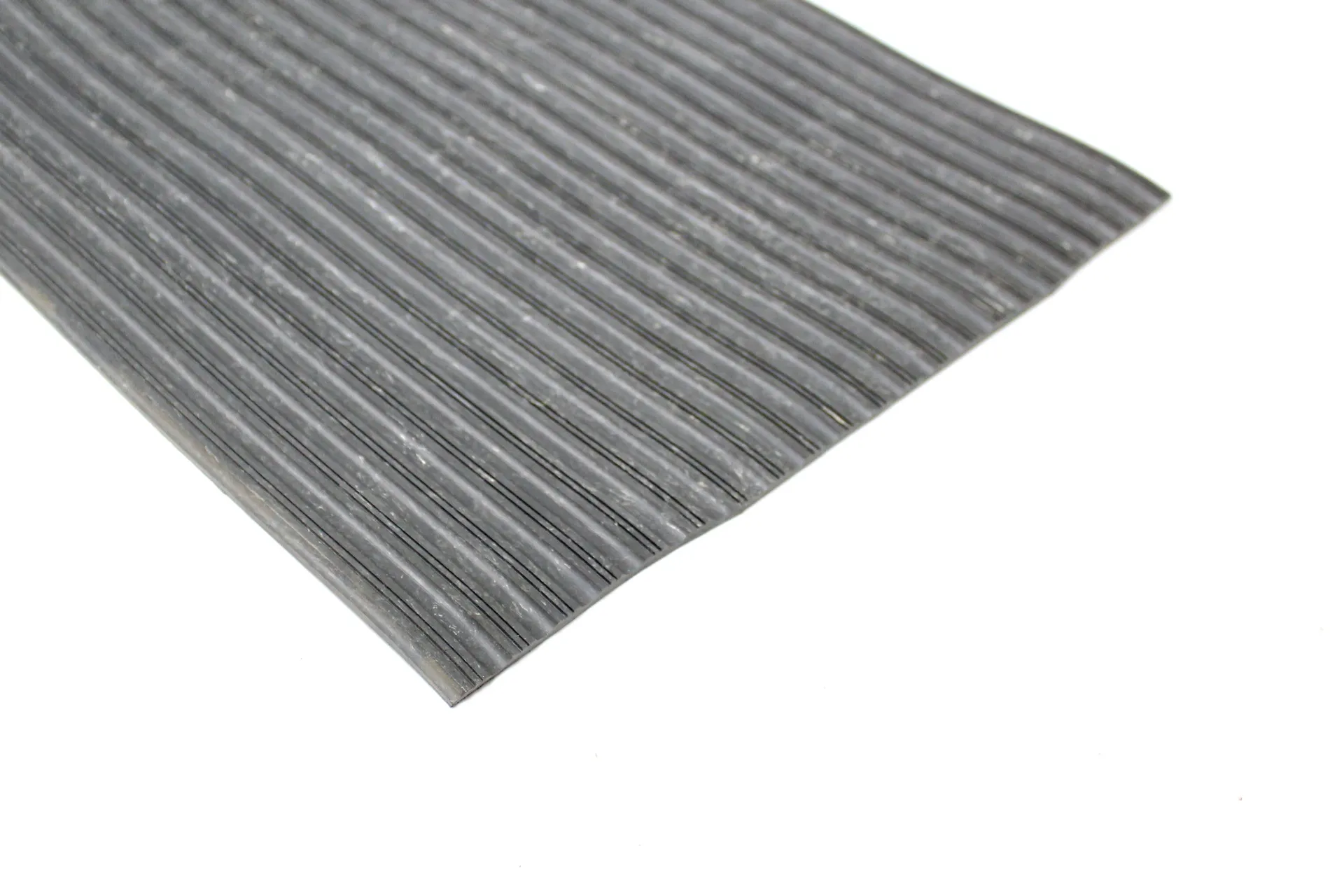 Floor Mat, Ribbed, Gray, 13.5" (sold by the foot)
