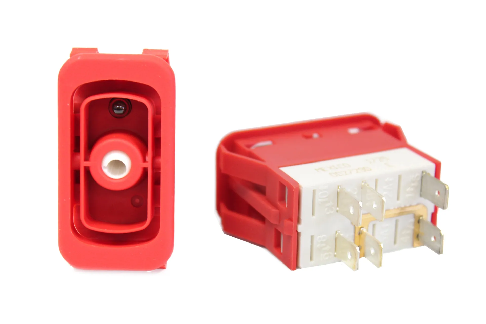 Switch, Base, Ngr, Spst (Off-On, Red)